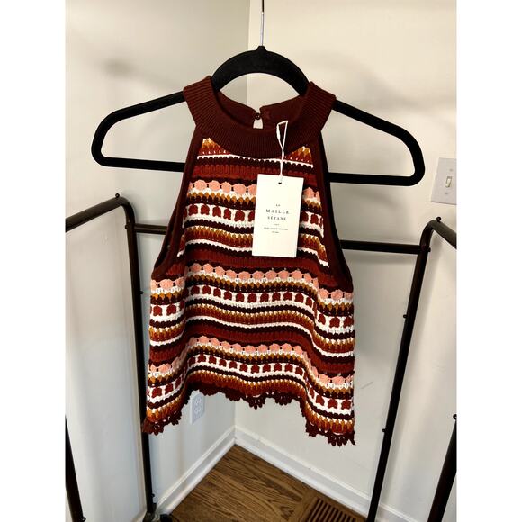 Sezane Lior Knit Top size XS - Picture 2 of 9